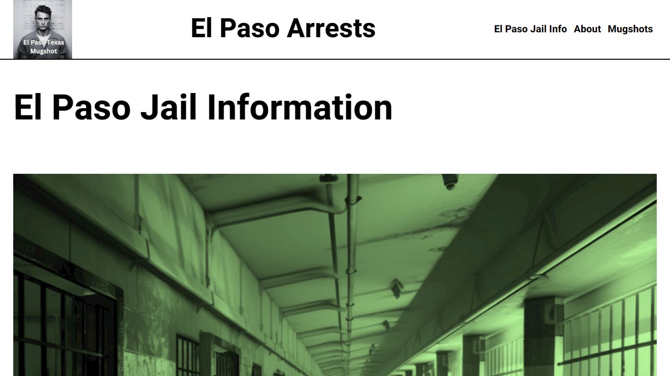 El Paso Jail Information – El Paso Arrests